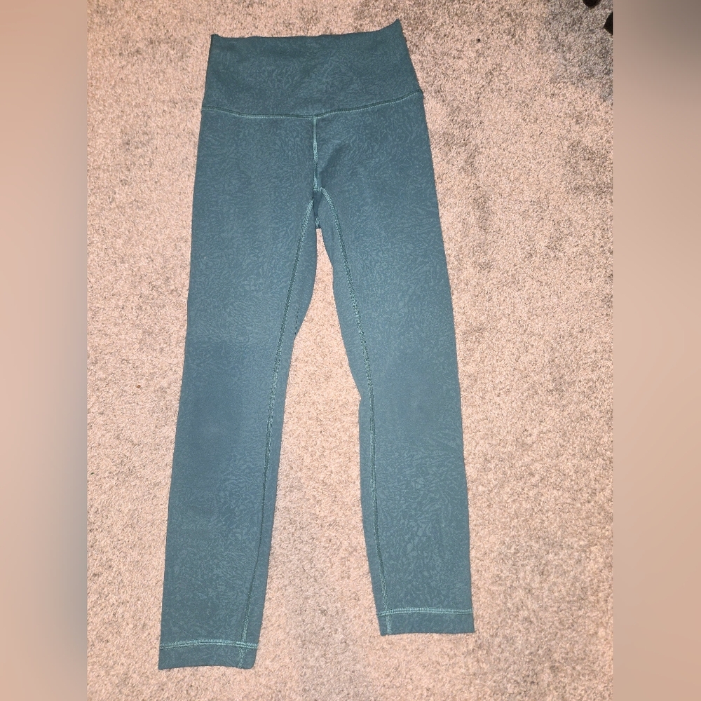 Teal Lululemon Leggings -Size 4